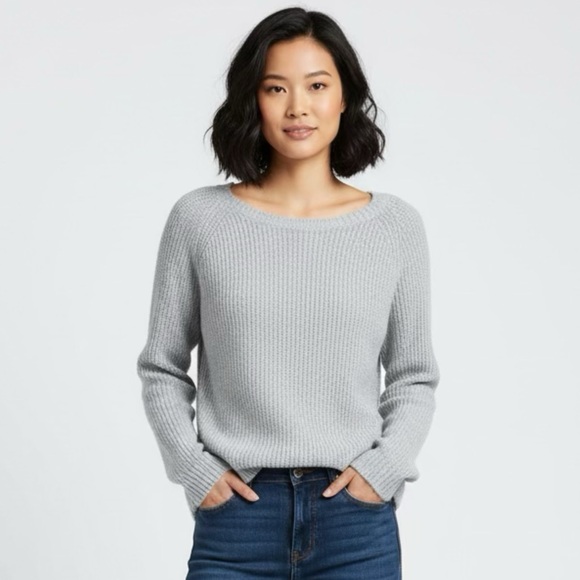 Lulus Tops - Lulu's Light Gray Textured Knit Top
